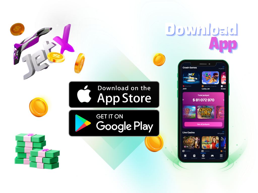 Download LuckyStar JetX application and receive welcome bonus +500%